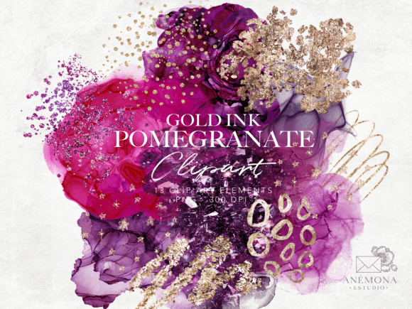 Purple and Magenta Watercolor Clipart Review