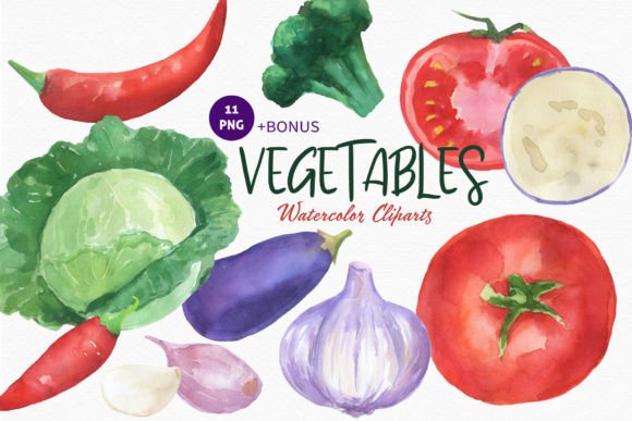 Vegetables Watercolor Set Tomato Png Illustrations