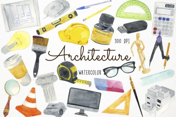Watercolor Architecture Illustrations Bring Artistic Charm to Handmade Products