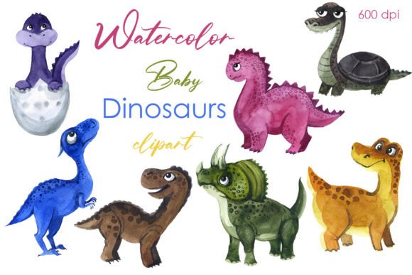 Watercolor Cute Baby Dinosaur Png Review