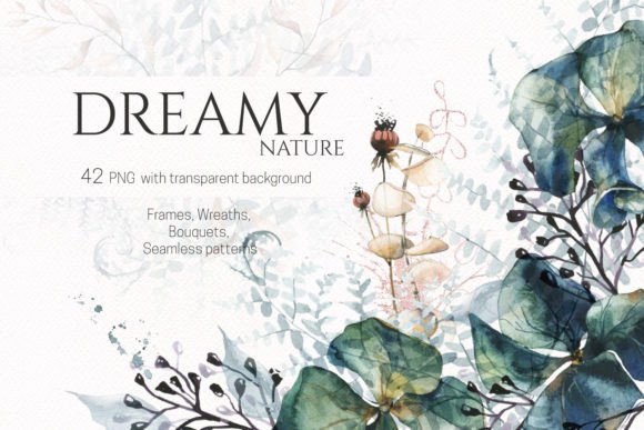 Watercolor Floral Illustrations for Design Projects