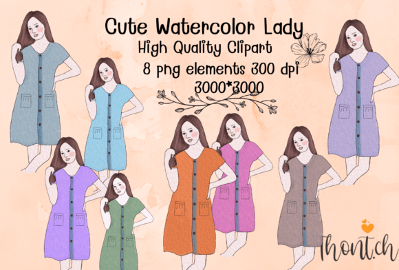 Watercolor Lady Clipart & Illustrations Review