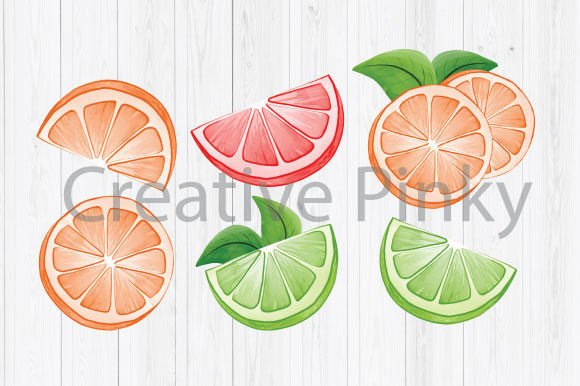Watercolor Lime Slice PNG: A Refreshing Illustration for Summer Content